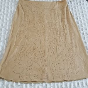 Hailee Faux Suede Embellished Skirt